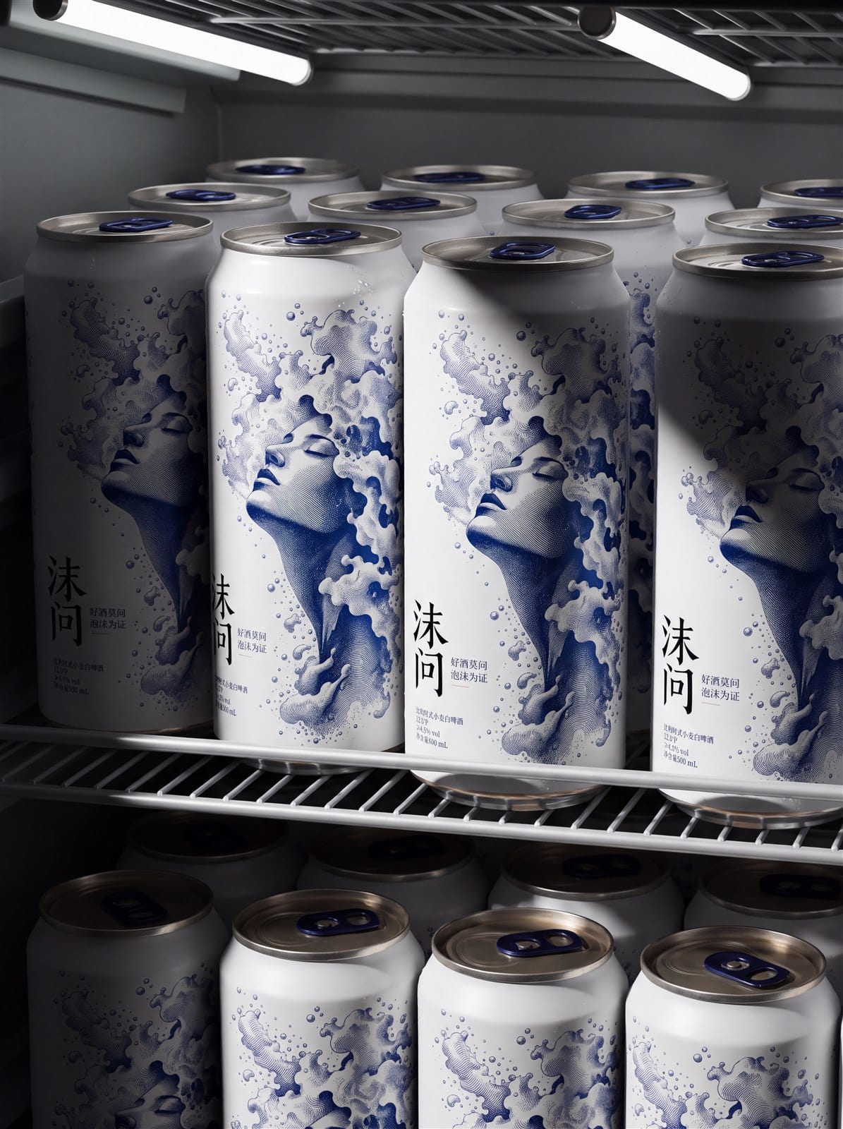 沫问啤酒冷柜陈列效果图