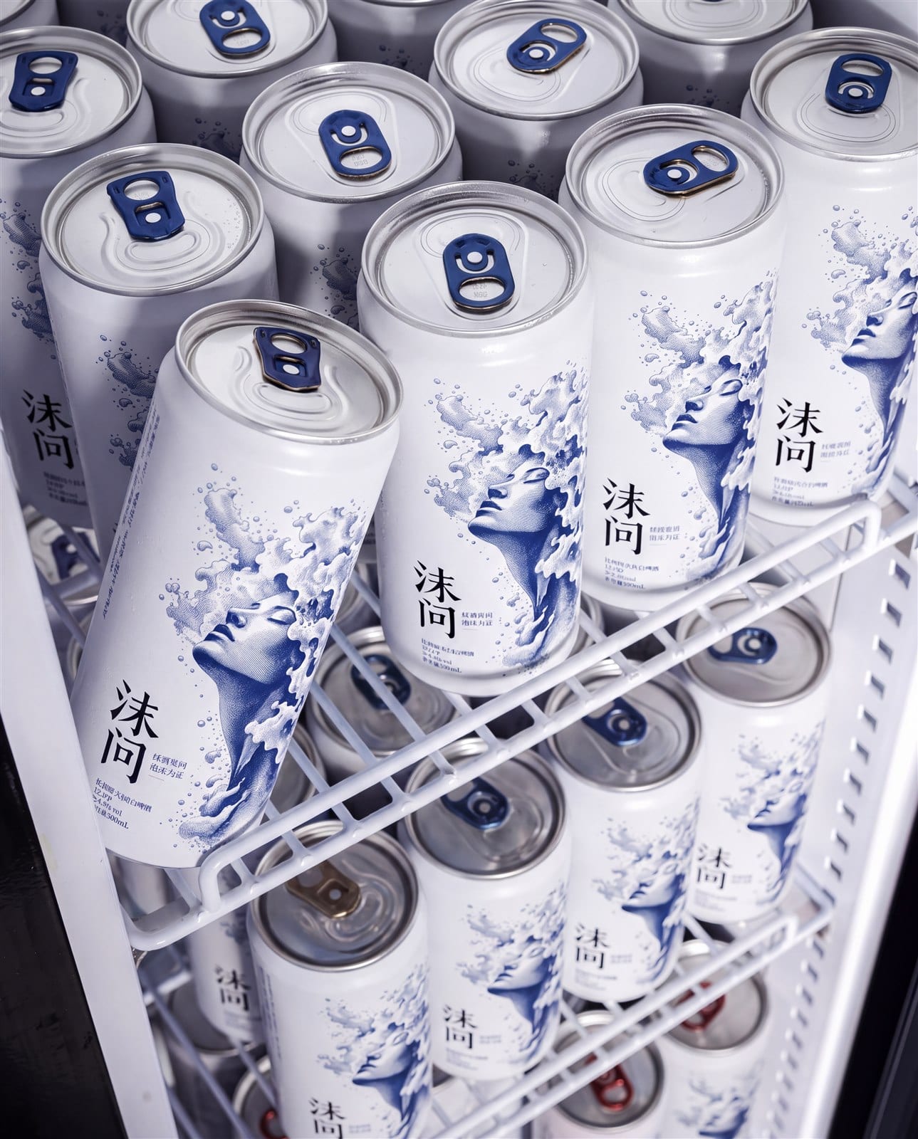沫问啤酒陈列效果图